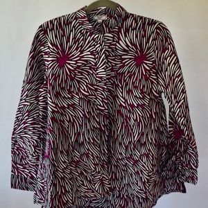 Zuri Shirt, Magenta pattern, XS